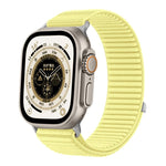 Woven Nylon Hook And Loop Fastener Metal Interface Watch Band, For Apple Watch 46mm / 49mm / 45mm / 44mm, For Apple Watch 42mm / 41mm / 40mm / 38mm