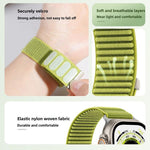 Woven Nylon Hook And Loop Fastener Metal Interface Watch Band, For Apple Watch 46mm / 49mm / 45mm / 44mm, For Apple Watch 42mm / 41mm / 40mm / 38mm