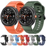 Wave Black Buckle Silicone Watch Band, For Samsung Galaxy Watch8 / Watch8 Classic