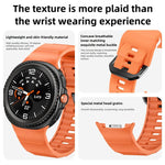 Wave Black Buckle Silicone Watch Band, For Samsung Galaxy Watch8 / Watch8 Classic