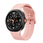 For Samsung Galaxy Watch8 / Watch8 Classic Solid Color Stitched Silicone Watch Band, S, M