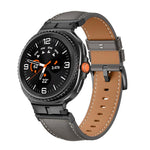 Metal Head Connector Genuine Leather Watch Band, For Samsung Galaxy Watch8 / Watch8 Classic
