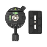 X-64 Professional Camera Tripod Monopod Panoramic Panorama Head with Quick Release Plate, X-64