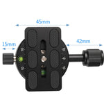 X-64 Professional Camera Tripod Monopod Panoramic Panorama Head with Quick Release Plate, X-64