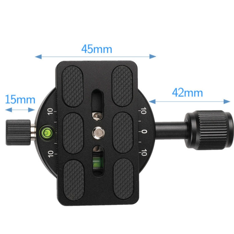 X-64 Professional Camera Tripod Monopod Panoramic Panorama Head with Quick Release Plate, X-64