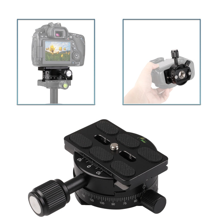 X-64 Professional Camera Tripod Monopod Panoramic Panorama Head with Quick Release Plate, X-64