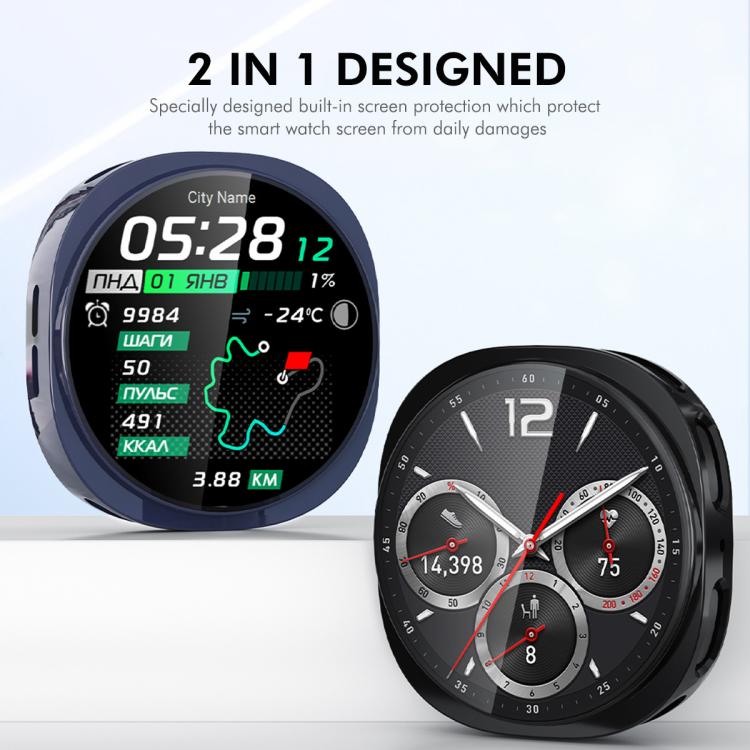 ENKAY Hat-Prince Full Coverage Electroplated Soft TPU Case with Screen Protection, For Samsung Galaxy Watch8 44mm, For Samsung Galaxy Watch8 40mm