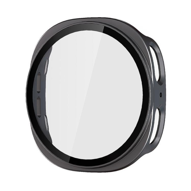 ENKAY Hat-Prince Full Coverage Tempered Glass Film Integrated PC Watch Case, For Samsung Galaxy Watch8 44mm, For Samsung Galaxy Watch8 40mm