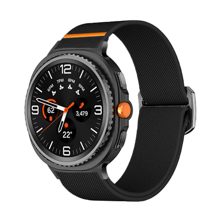 Bull Bead Buckle Elastic Nylon Watch Band, For Samsung Galaxy Watch8 / Watch8 Classic