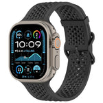 Breathable Holes Silicone Watch Band, For Apple Watch 46mm / 49mm / 45mm / 44mm