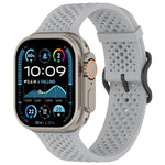 Breathable Holes Silicone Watch Band, For Apple Watch 46mm / 49mm / 45mm / 44mm