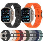 Breathable Holes Silicone Watch Band, For Apple Watch 46mm / 49mm / 45mm / 44mm