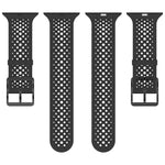 Breathable Holes Silicone Watch Band, For Apple Watch 46mm / 49mm / 45mm / 44mm
