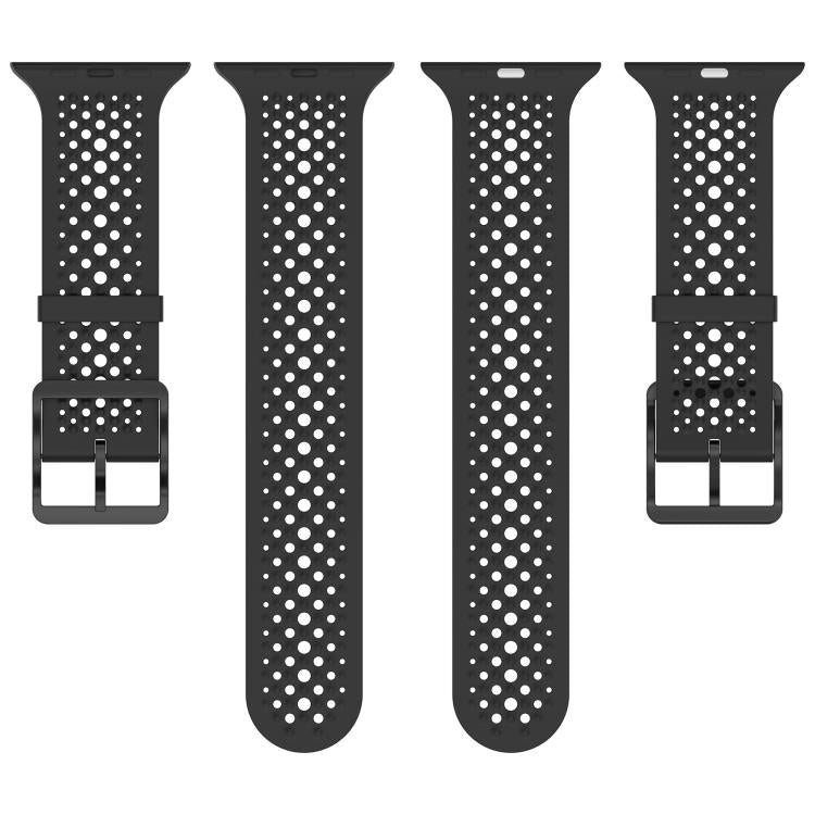 Breathable Holes Silicone Watch Band, For Apple Watch 46mm / 49mm / 45mm / 44mm