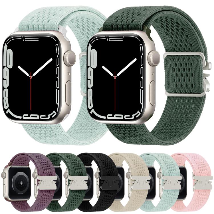 Parachute Buckle Knitted Nylon Watch Band, For Apple Watch 46mm / 49mm / 45mm / 44mm, For Apple Watch 42mm / 41mm / 40mm / 38mm