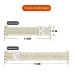 Parachute Buckle Knitted Nylon Watch Band, For Apple Watch 46mm / 49mm / 45mm / 44mm, For Apple Watch 42mm / 41mm / 40mm / 38mm