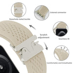 Parachute Buckle Knitted Nylon Watch Band, For Apple Watch 46mm / 49mm / 45mm / 44mm, For Apple Watch 42mm / 41mm / 40mm / 38mm