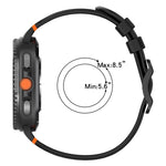 Eight-shaped Buckle Breathable Stitched Silicone Watch Band, For Samsung Galaxy Watch8 / Watch8 Classic