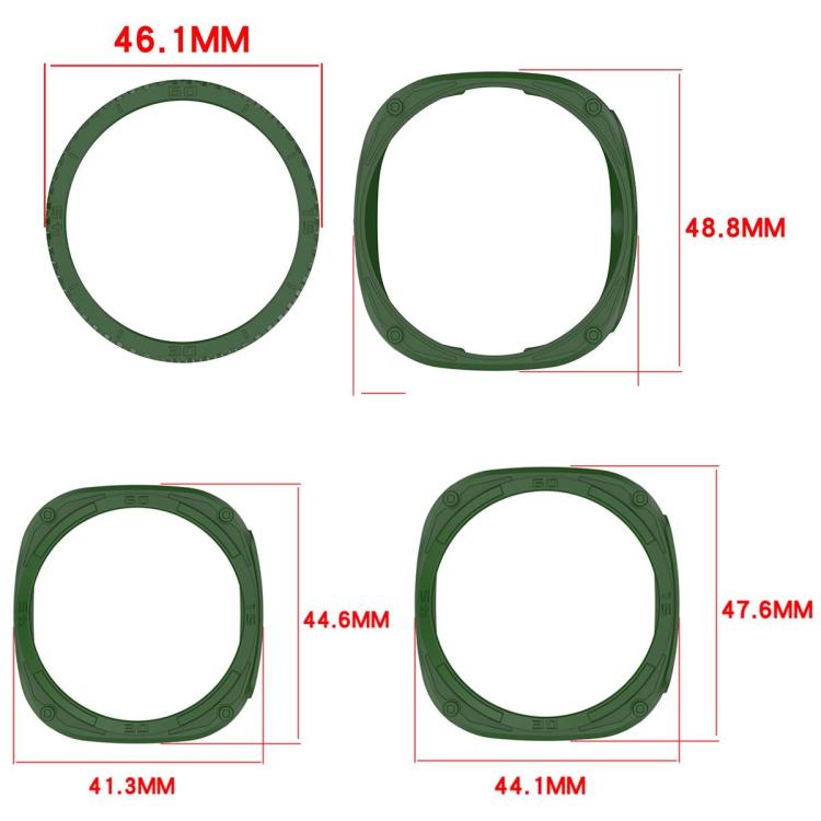 Hollow Digital Armor TPU Watch Protective Cover, For Samsung Galaxy Watch8 Classic 46mm, For Samsung Galaxy Watch8 44mm, For Samsung Galaxy Watch8 40mm