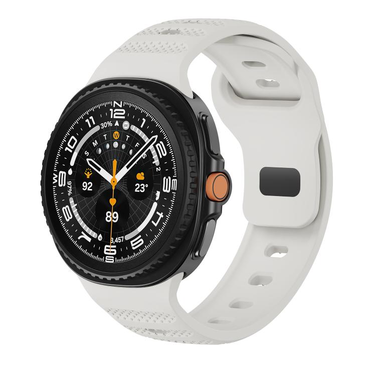 Dots Texture Black Buckle Silicone Watch Band, For Samsung Galaxy Watch8 / Watch8 Classic