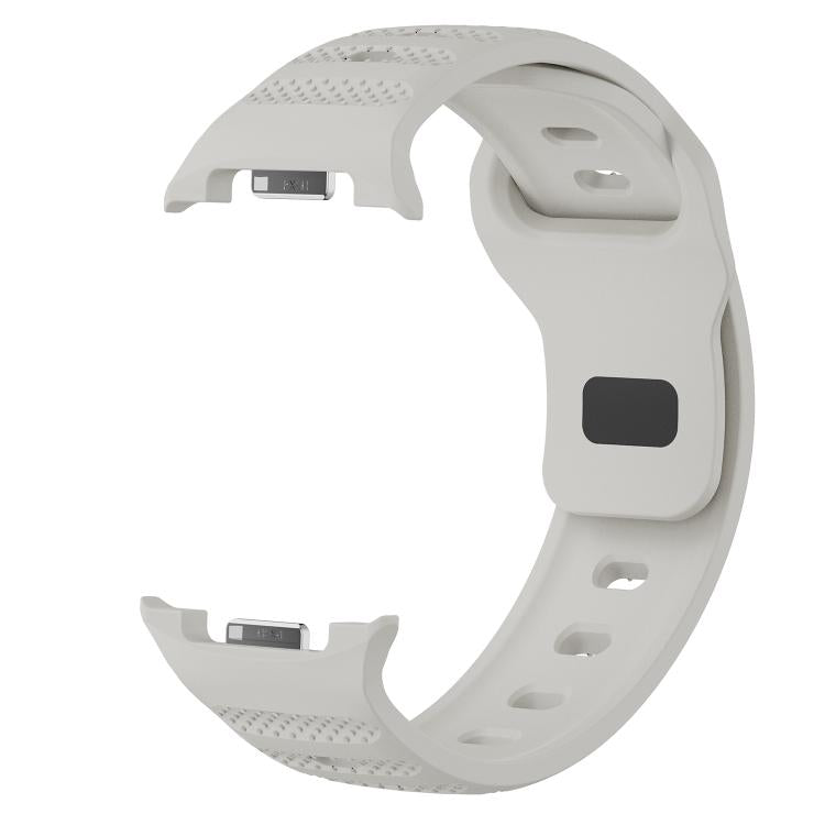 Dots Texture Black Buckle Silicone Watch Band, For Samsung Galaxy Watch8 / Watch8 Classic