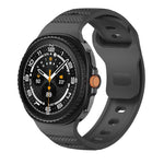 Dots Texture Black Buckle Silicone Watch Band, For Samsung Galaxy Watch8 / Watch8 Classic