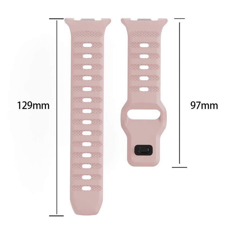 Dots Texture Black Buckle Silicone Watch Band, For Samsung Galaxy Watch8 / Watch8 Classic