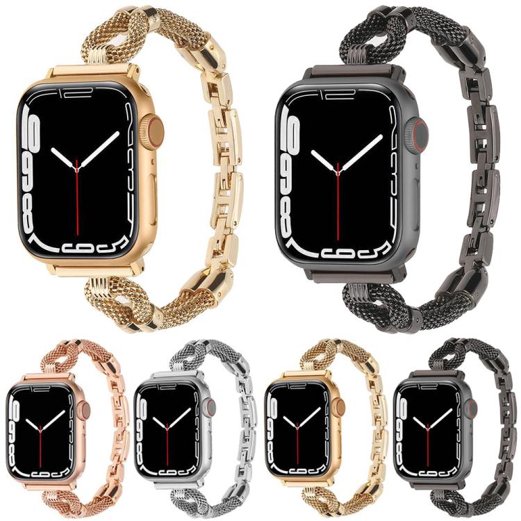 Copper Chain Metal Watch Band, For Apple Watch 46mm / 49mm / 45mm / 44mm, For Apple Watch 42mm / 41mm / 40mm / 38mm