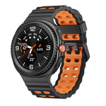 Ocean Style Quick Release Buckle Two Color Silicone Watch Band, For Samsung Galaxy Watch8 / Watch8 Classic