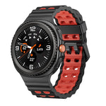 Ocean Style Quick Release Buckle Two Color Silicone Watch Band, For Samsung Galaxy Watch8 / Watch8 Classic