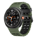 Ocean Style Quick Release Buckle Two Color Silicone Watch Band, For Samsung Galaxy Watch8 / Watch8 Classic