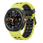 Ocean Style Quick Release Buckle Two Color Silicone Watch Band, For Samsung Galaxy Watch8 / Watch8 Classic