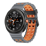 Ocean Style Quick Release Buckle Two Color Silicone Watch Band, For Samsung Galaxy Watch8 / Watch8 Classic