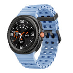 Ocean Style Quick Release Buckle Solid Color Silicone Watch Band, For Samsung Galaxy Watch8 / Watch8 Classic