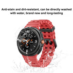 Ocean Style Quick Release Buckle Solid Color Silicone Watch Band, For Samsung Galaxy Watch8 / Watch8 Classic