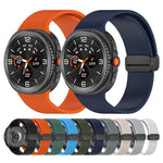 Small Plaid Texture Magnetic Buckle Silicone Watch Band, For Samsung Galaxy Watch8 / Watch8 Classic