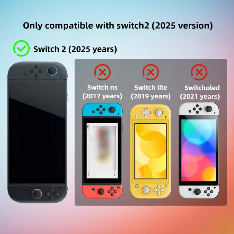 Game Consoles Transparent TPU Protective Case, For Nintendo Switch 2