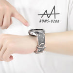 Glitter Silicone Hybrid Leather Watch Band, For Samsung Galaxy Watch 7 40 / 44mm