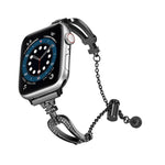 U-Shaped Diamond Bracelet Zinc Alloy Watch Band, For Apple Watch 46mm / 49mm / 45mm / 44mm, For Apple Watch 42mm / 41mm / 40mm / 38mm