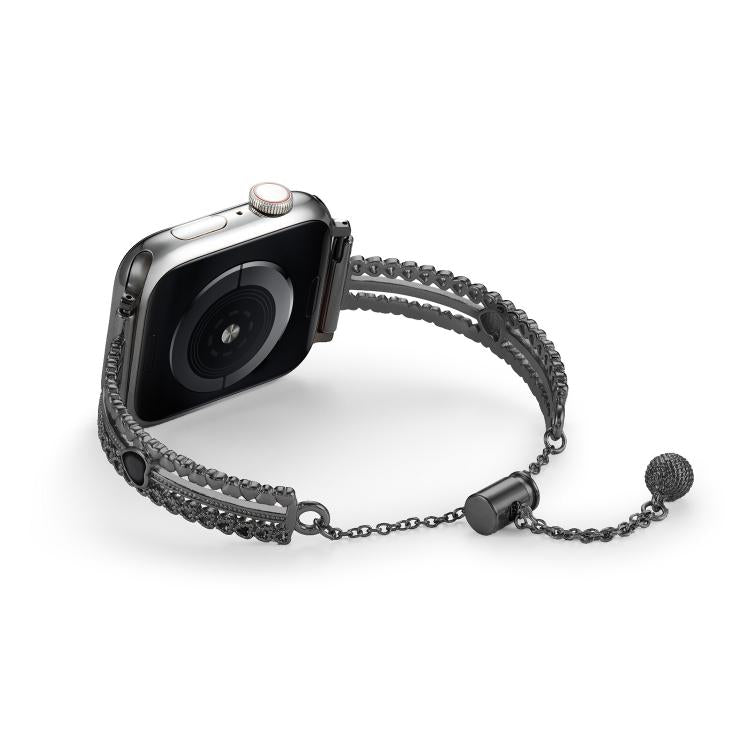 Armband „Liebe“ aus weißer Zinklegierung, passend für Apple Watch 46 mm / 49 mm / 45 mm / 44 mm und 42 mm / 41 mm / 40 mm / 38 mm