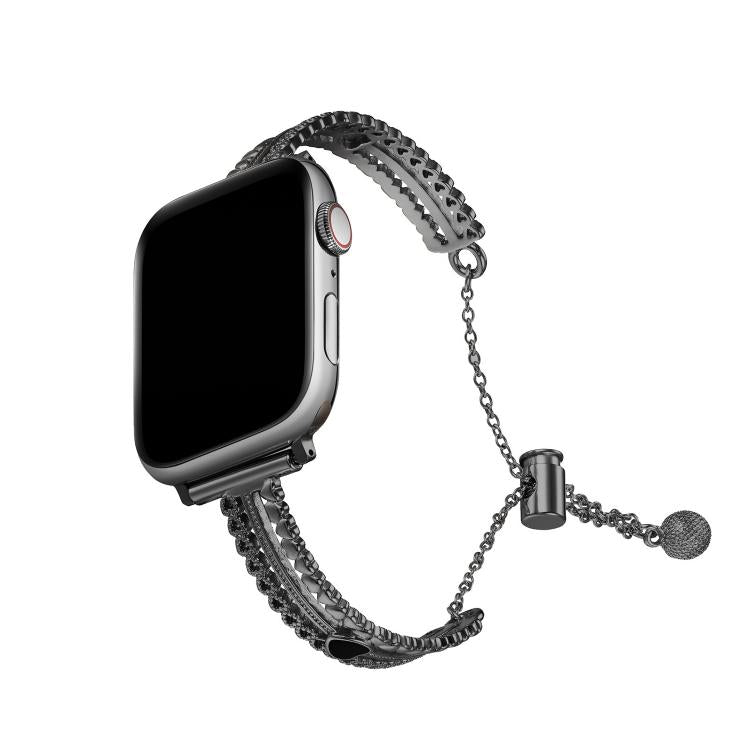 Armband „Liebe“ aus weißer Zinklegierung, passend für Apple Watch 46 mm / 49 mm / 45 mm / 44 mm und 42 mm / 41 mm / 40 mm / 38 mm