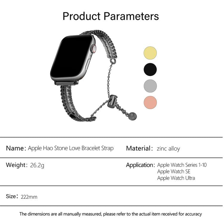 Armband „Liebe“ aus weißer Zinklegierung, passend für Apple Watch 46 mm / 49 mm / 45 mm / 44 mm und 42 mm / 41 mm / 40 mm / 38 mm