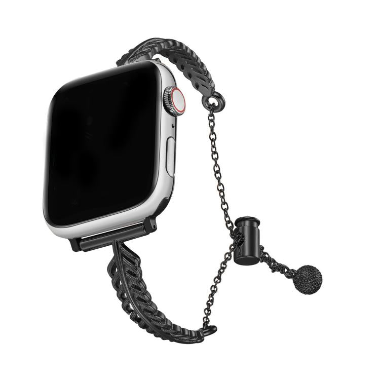 Metall-Federarmband aus Kupfer-Zink-Legierung, passend für Apple Watch 46 mm / 49 mm / 45 mm / 44 mm, für Apple Watch 42 mm / 41 mm / 40 mm / 38 mm