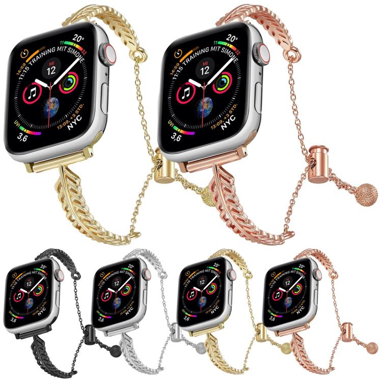 Metall-Federarmband aus Kupfer-Zink-Legierung, passend für Apple Watch 46 mm / 49 mm / 45 mm / 44 mm, für Apple Watch 42 mm / 41 mm / 40 mm / 38 mm