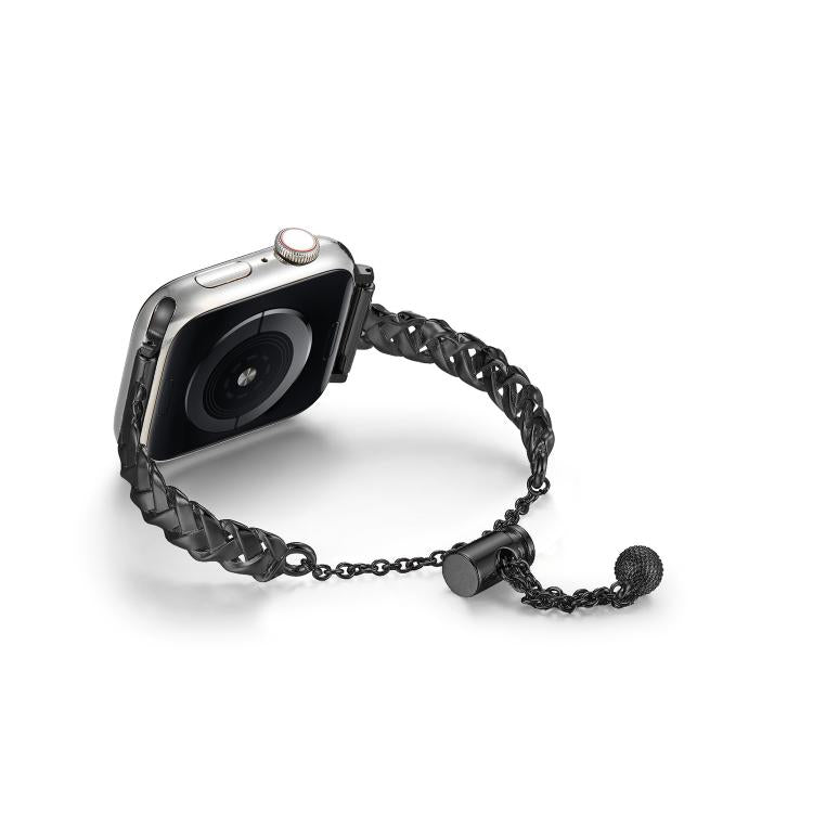 Braid Metal Glossy Zinc Alloy Watch Band, For Apple Watch 46mm / 49mm / 45mm / 44mm, For Apple Watch 42mm / 41mm / 40mm / 38mm