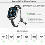 Braid Metal Glossy Zinc Alloy Watch Band, For Apple Watch 46mm / 49mm / 45mm / 44mm, For Apple Watch 42mm / 41mm / 40mm / 38mm