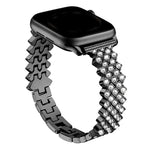 Rhombic Diamond Zinc Alloy Watch Band, For Apple Watch 46mm / 49mm / 45mm / 44mm, For Apple Watch 42mm / 41mm / 40mm / 38mm