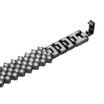 Rhombic Diamond Zinc Alloy Watch Band, For Apple Watch 46mm / 49mm / 45mm / 44mm, For Apple Watch 42mm / 41mm / 40mm / 38mm