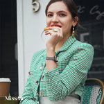 Rhombic Diamond Zinc Alloy Watch Band, For Apple Watch 46mm / 49mm / 45mm / 44mm, For Apple Watch 42mm / 41mm / 40mm / 38mm