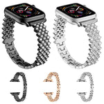 Rhombic Diamond Zinc Alloy Watch Band, For Apple Watch 46mm / 49mm / 45mm / 44mm, For Apple Watch 42mm / 41mm / 40mm / 38mm